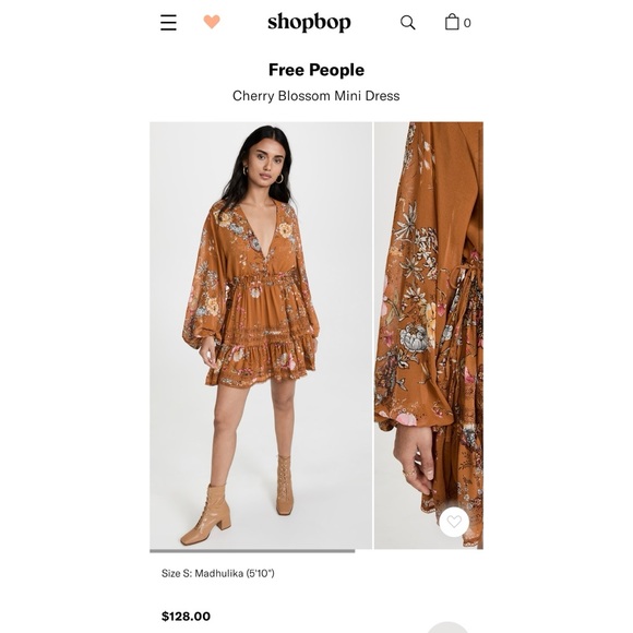 NWT Free People cherry blossom mini dress size S - Picture 2 of 8